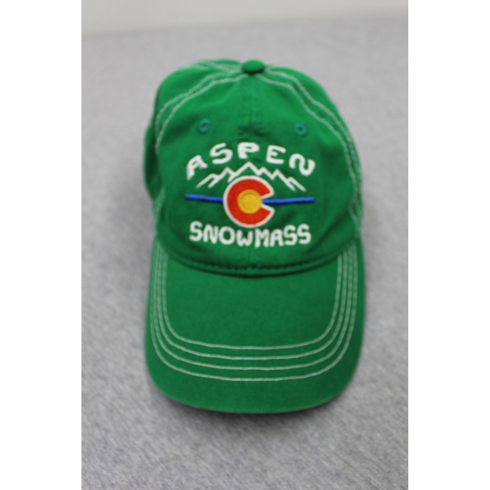 Polar Graphics Hat Youth Green Aspen Snowmass Colorado Snapback Baseball Cap